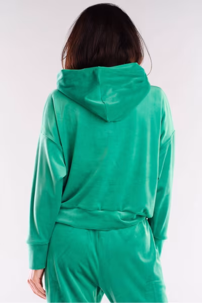 Bluza Damska Model A412 Green - awama — zdjęcie 3