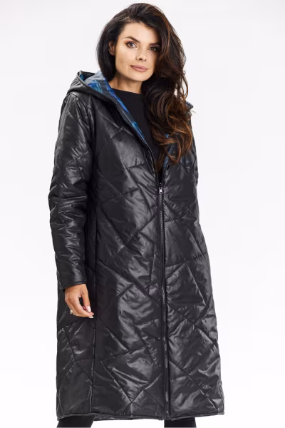 Płaszcz Damski Model A685 Black - awama — zdjęcie 1
