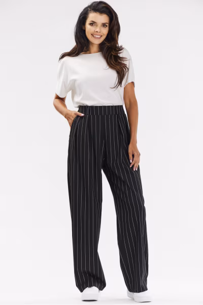 Spodnie Damskie Model A677 Black - awama — zdjęcie 1