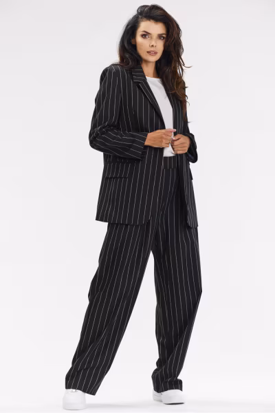 Spodnie Damskie Model A677 Black - awama — zdjęcie 2