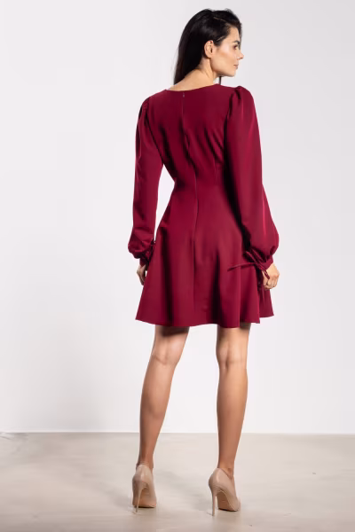 Sukienka Model A741 Claret - awama — zdjęcie 3