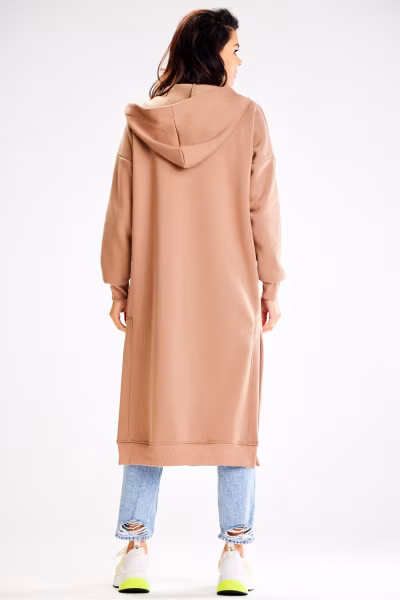 Bluza Damska Model A613 Beige - awama — zdjęcie 3