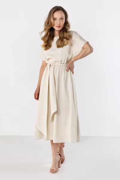 Sukienka Model A770 Beige - awama — zdjęcie 1