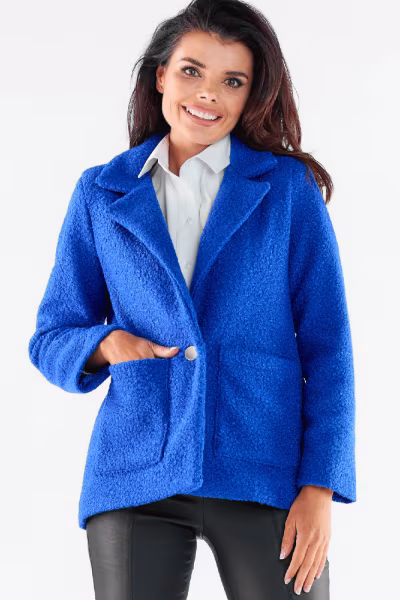 Kurtka Damska Model A545 Blue - awama — zdjęcie 1