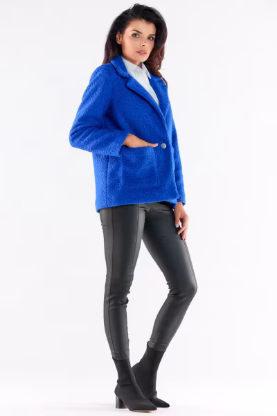 Kurtka Damska Model A545 Blue - awama — zdjęcie 2