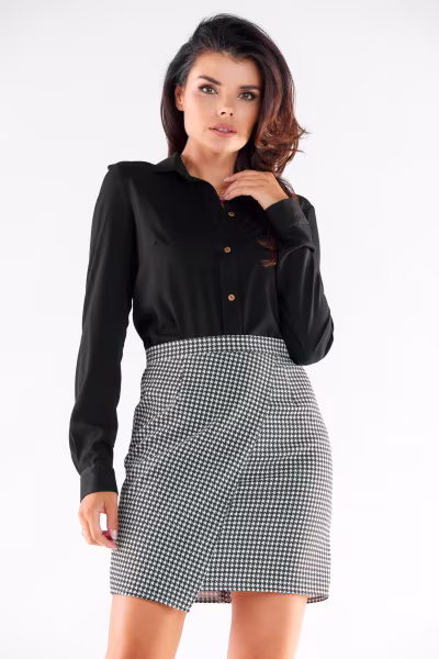 Spódnica Model A530 Houndstooth - awama — zdjęcie 1