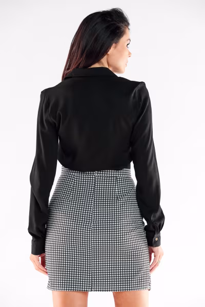Spódnica Model A530 Houndstooth - awama — zdjęcie 3