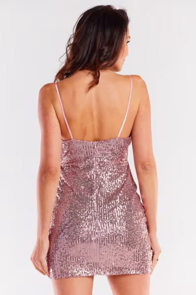 Sukienka Model A487 Pink - awama — zdjęcie 3
