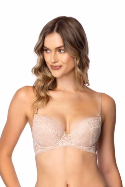 Biustonosz push up Biustonosz Push-up Model Sonnet M-4001/11 Beige - Mat — zdjęcie 3