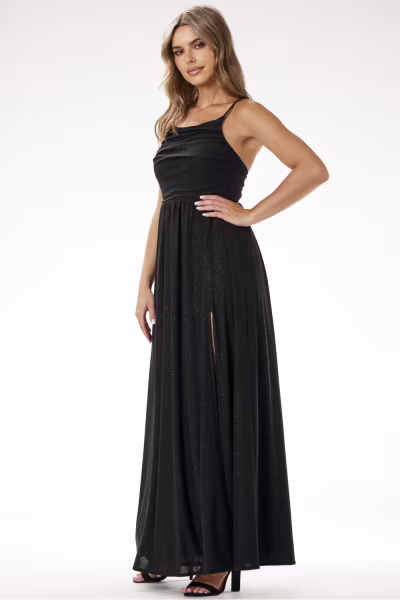 Sukienka Model A696 Black - awama — zdjęcie 2