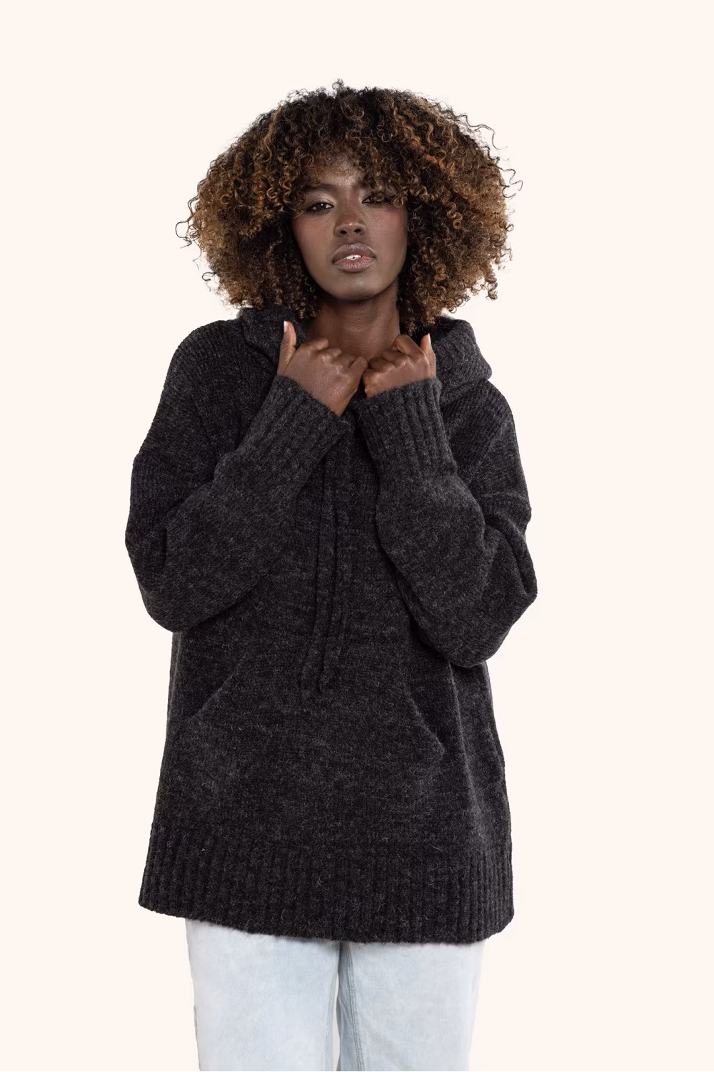 Sweter Damski Model A755 Grafit - awama