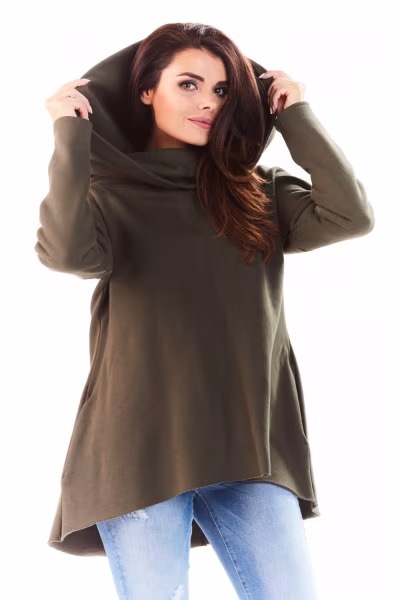 Bluza Model A200 Khaki - awama — zdjęcie 1