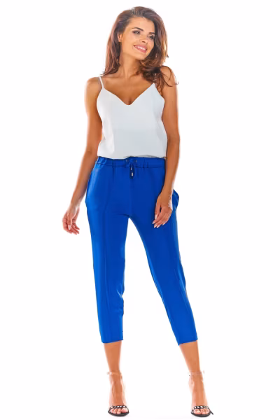Spodnie Damskie Model A306 Blue - awama — zdjęcie 1