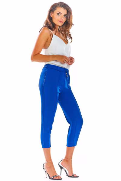 Spodnie Damskie Model A306 Blue - awama — zdjęcie 2