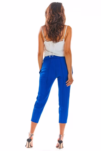 Spodnie Damskie Model A306 Blue - awama — zdjęcie 3