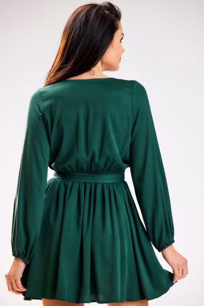 Sukienka Model A577 Bottle Green - awama — zdjęcie 3