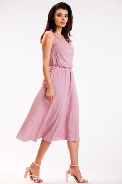 Sukienka Model A579 Dirty Pink - awama — zdjęcie 2