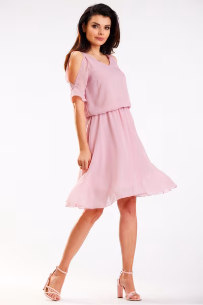 Sukienka Model A572 Dirty Pink - awama — zdjęcie 1