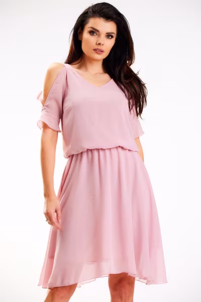 Sukienka Model A572 Dirty Pink - awama — zdjęcie 2