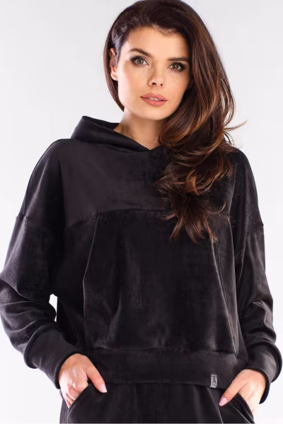 Bluza Damska Model A412 Black - awama — zdjęcie 1