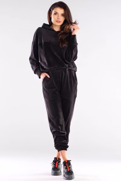 Bluza Damska Model A412 Black - awama — zdjęcie 2