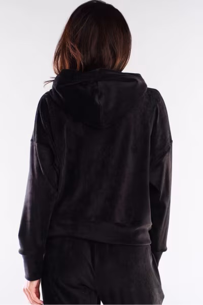 Bluza Damska Model A412 Black - awama — zdjęcie 3