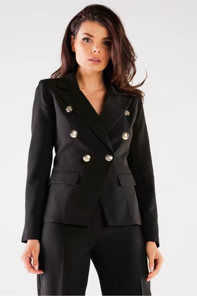 Żakiet Model A441 Black - awama — zdjęcie 2