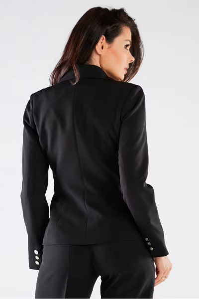Żakiet Model A441 Black - awama — zdjęcie 3