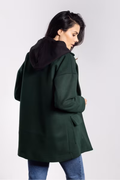 Kurtka Damska Model A751 Bottle Green - awama — zdjęcie 2