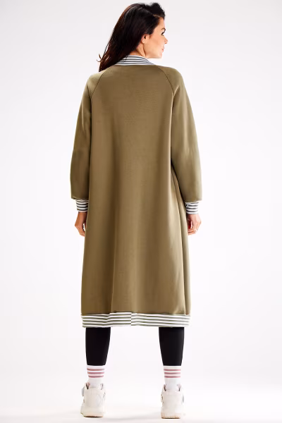 Bluza Damska Model A612 Khaki - awama — zdjęcie 3