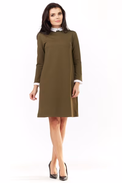 Sukienka Model A204 Khaki - awama — zdjęcie 1