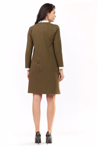 Sukienka Model A204 Khaki - awama — zdjęcie 3