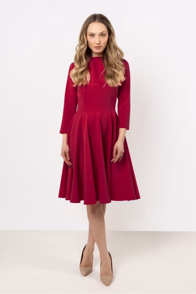 Sukienka Model A707 Claret - awama — zdjęcie 1