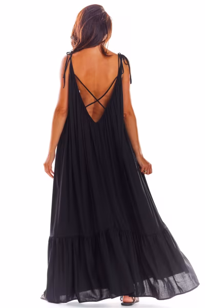 Sukienka Model A307 Black - awama — zdjęcie 3