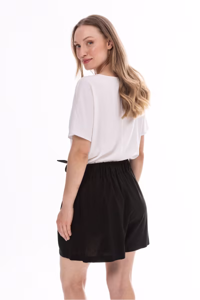 Szorty Damskie Model A774 Black - awama — zdjęcie 3
