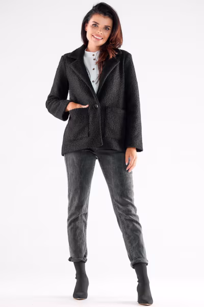 Kurtka Damska Model A545 Black - awama — zdjęcie 2