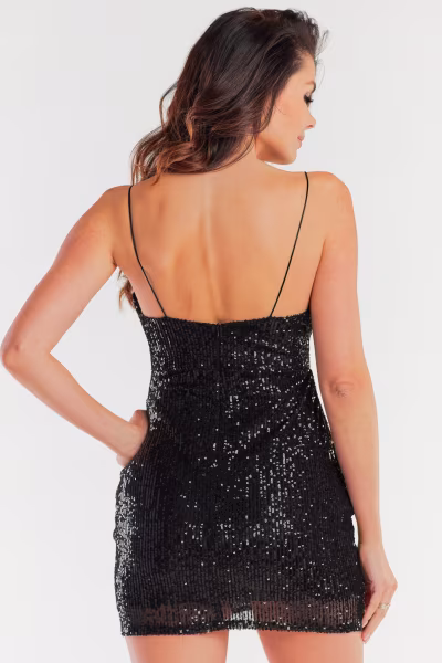 Sukienka Model A487 Black - awama — zdjęcie 3