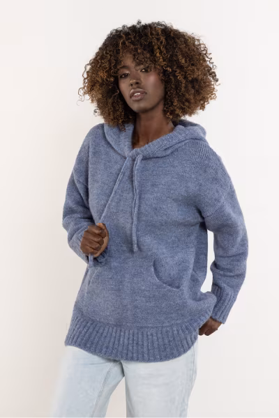 Sweter Damski Model A755 Blue - awama — zdjęcie 1