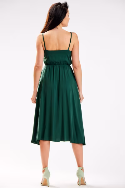 Sukienka Model A579 Bottle Green - awama — zdjęcie 3