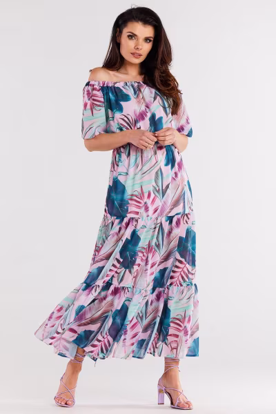 Sukienka Model A504 Tropical - awama — zdjęcie 1