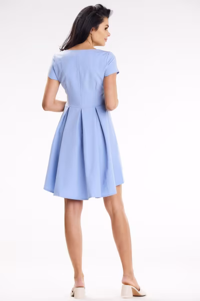 Sukienka Model A645 Light Blue - awama — zdjęcie 3
