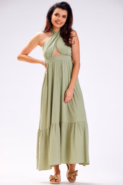 Sukienka Model A583 Green - awama — zdjęcie 1