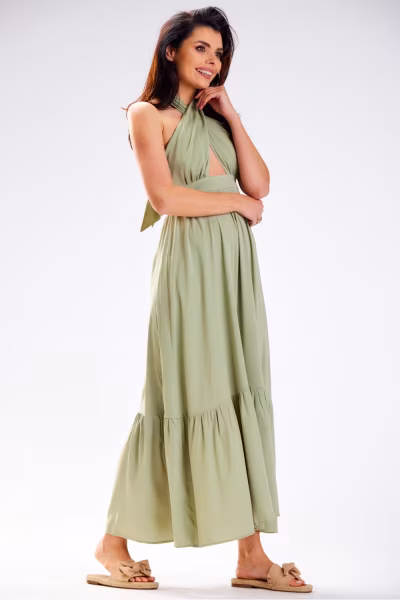 Sukienka Model A583 Green - awama — zdjęcie 2