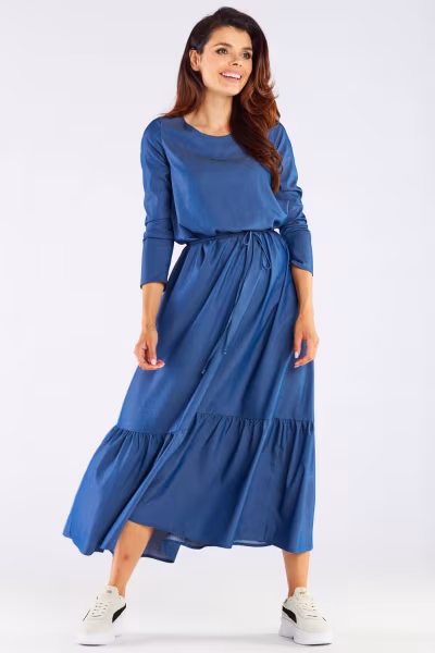 Sukienka Model A455 Blue - awama — zdjęcie 2