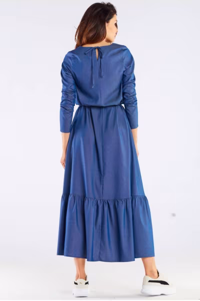 Sukienka Model A455 Blue - awama — zdjęcie 3