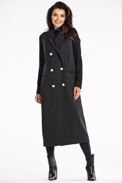 Kamizelka Model A664 Black - awama — zdjęcie 2