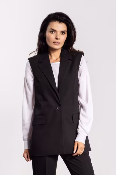 Kamizelka Model A745 Black - awama — zdjęcie 3