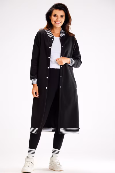Bluza Damska Model A612 Black - awama — zdjęcie 2