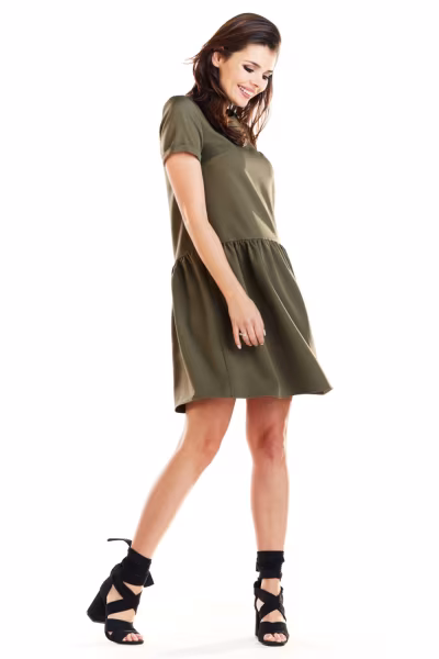 Sukienka Model A277 Khaki - awama — zdjęcie 2