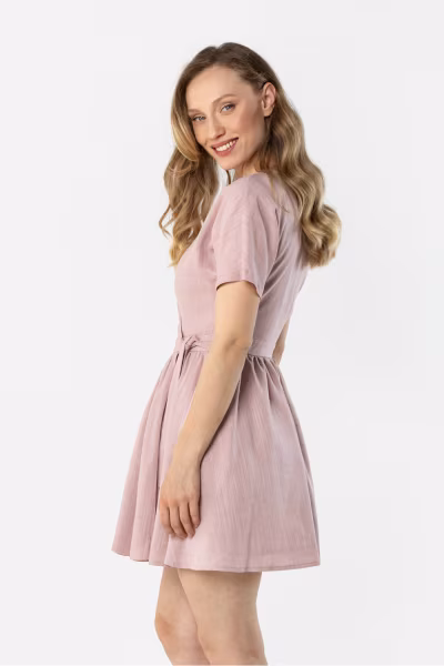 Sukienka Model A769 Dirty Pink - awama — zdjęcie 3